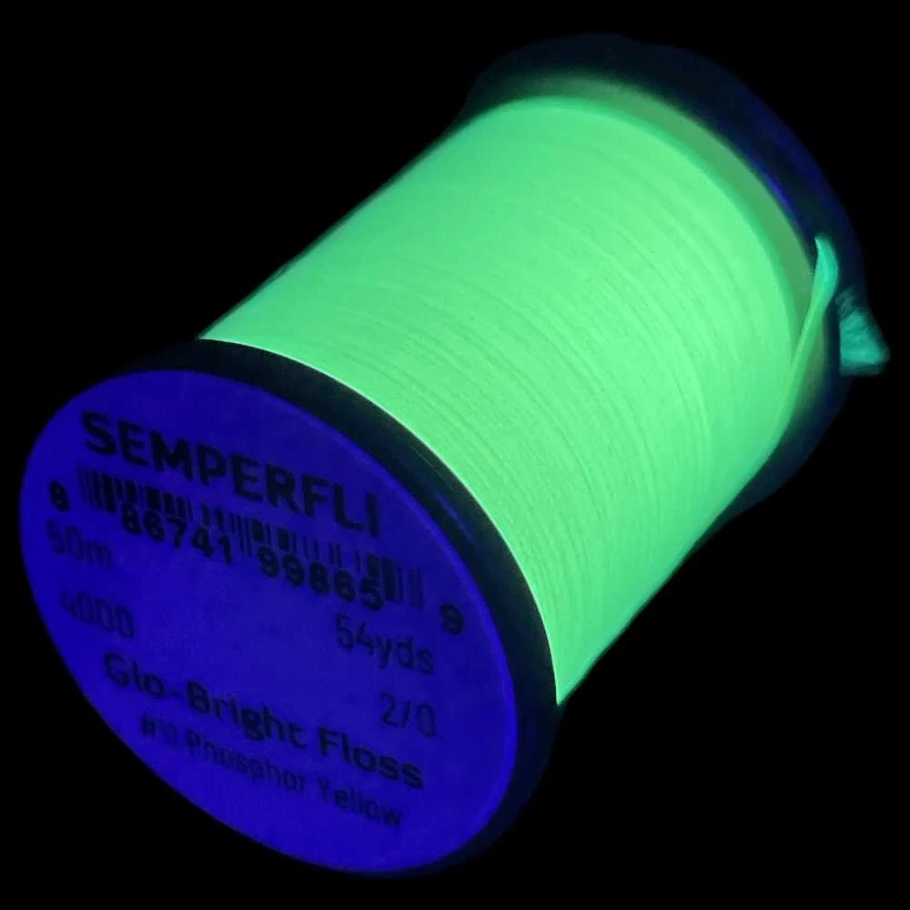 Semperfli Glo-Bright Floss # 11 - Phosphor Yellow