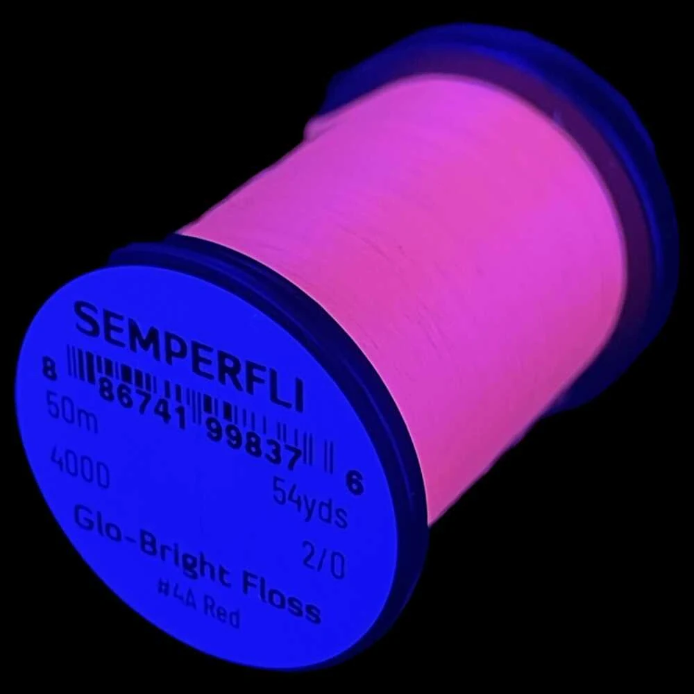 Semperfli Glo-Bright Floss # 4A - Red