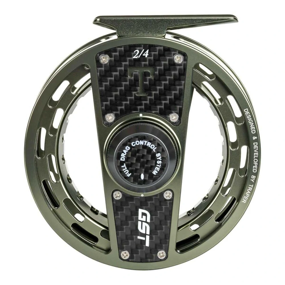 Muškařský naviják Traper GST Olive Green 2/4