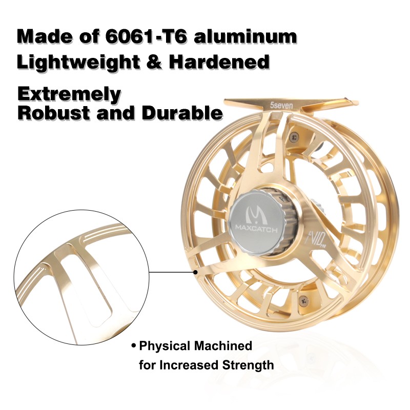 Muškařský naviják Maxcatch AVID PRO Rose Gold 3/5