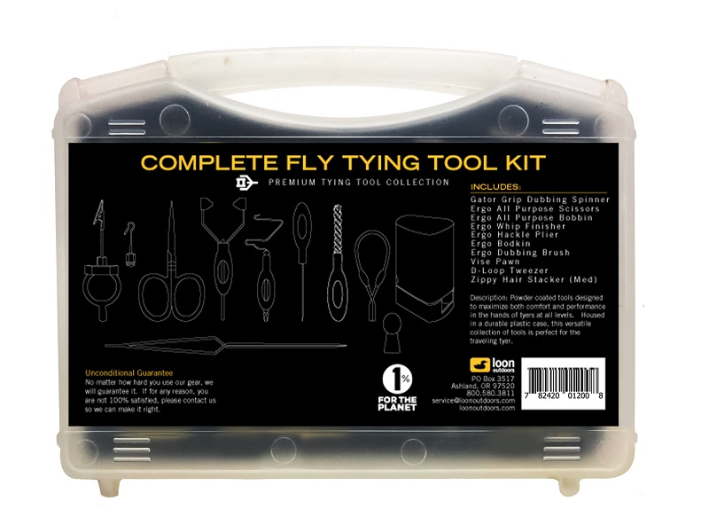 Loon Complete Fly Tying Tool Kit Yellow