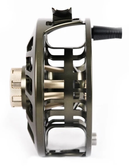 Muškařský naviják Maxcatch SHIELD Olive & Gold 9/11