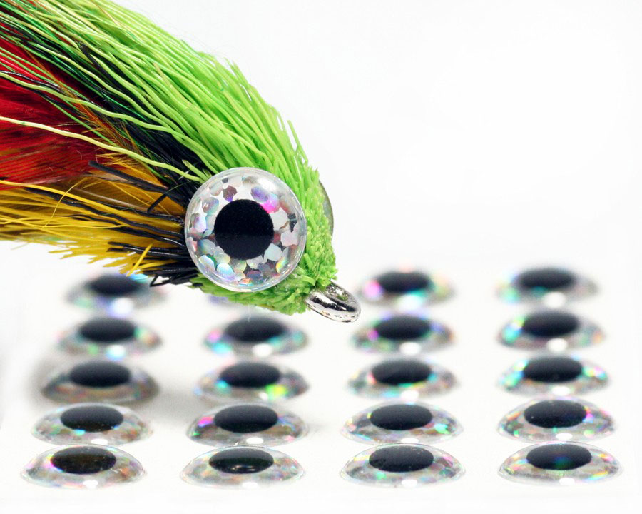 Sybai 3D Epoxy Eyes Holographic Silver