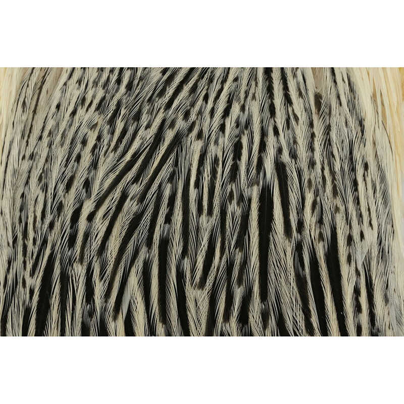 Hlavový skalp slepice Whiting Hebert Hen Cape Silver Badger