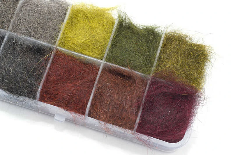 Troutline Pure Squirrel Classic Dubbing Set of 10 colors