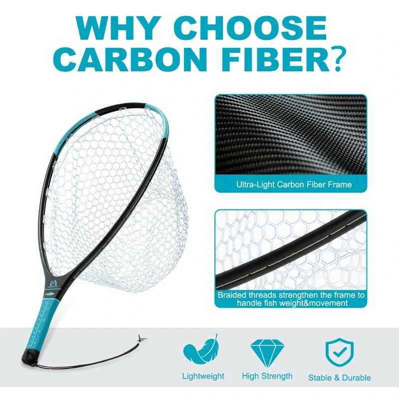 Muškařský podběrák Maxcatch Blue Large Carbon