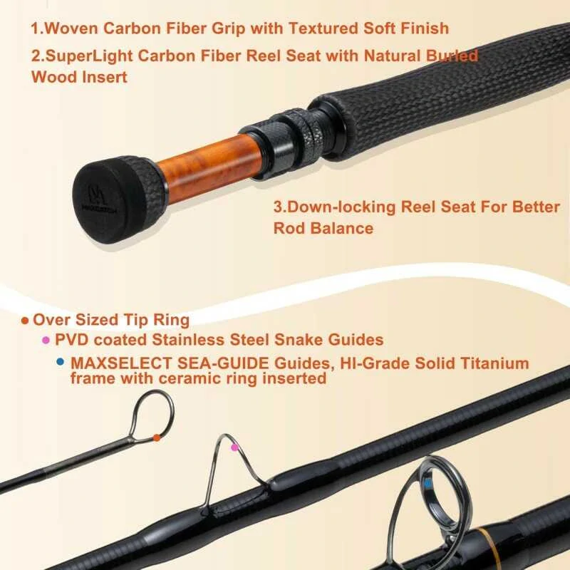 Muškařský prut Maxcatch InTouch Competition Nymph Carbon Handle