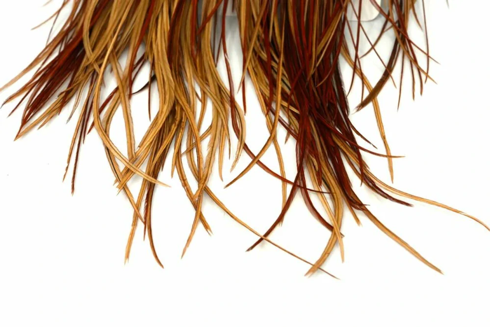 Kohoutí sedlový skalp Whiting Gold Saddle Brown