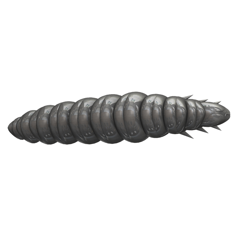 Libra Lures LARVA 45 White 001 (Cheese)