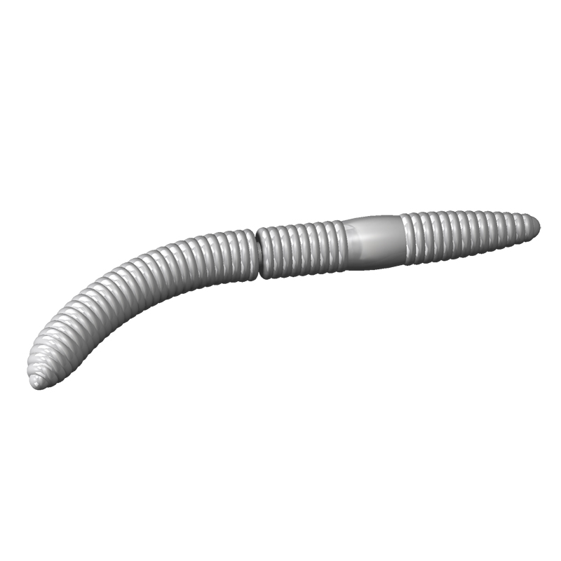 Libra Lures FATTY D'WORM 65 White 001 (Cheese)