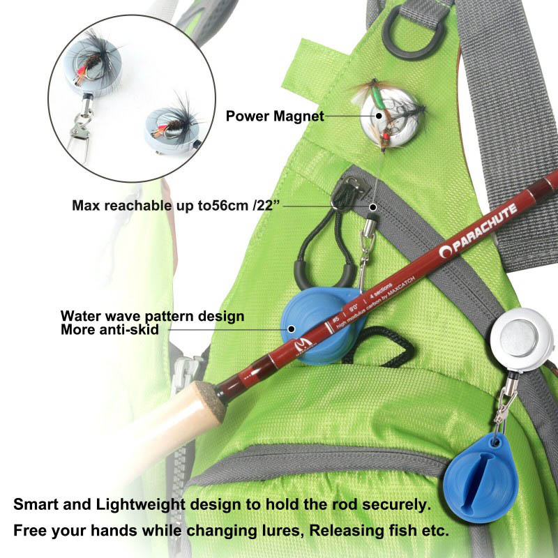 Maxcatch Smart Fishing Rod Clip Holder držák prutu na vestu