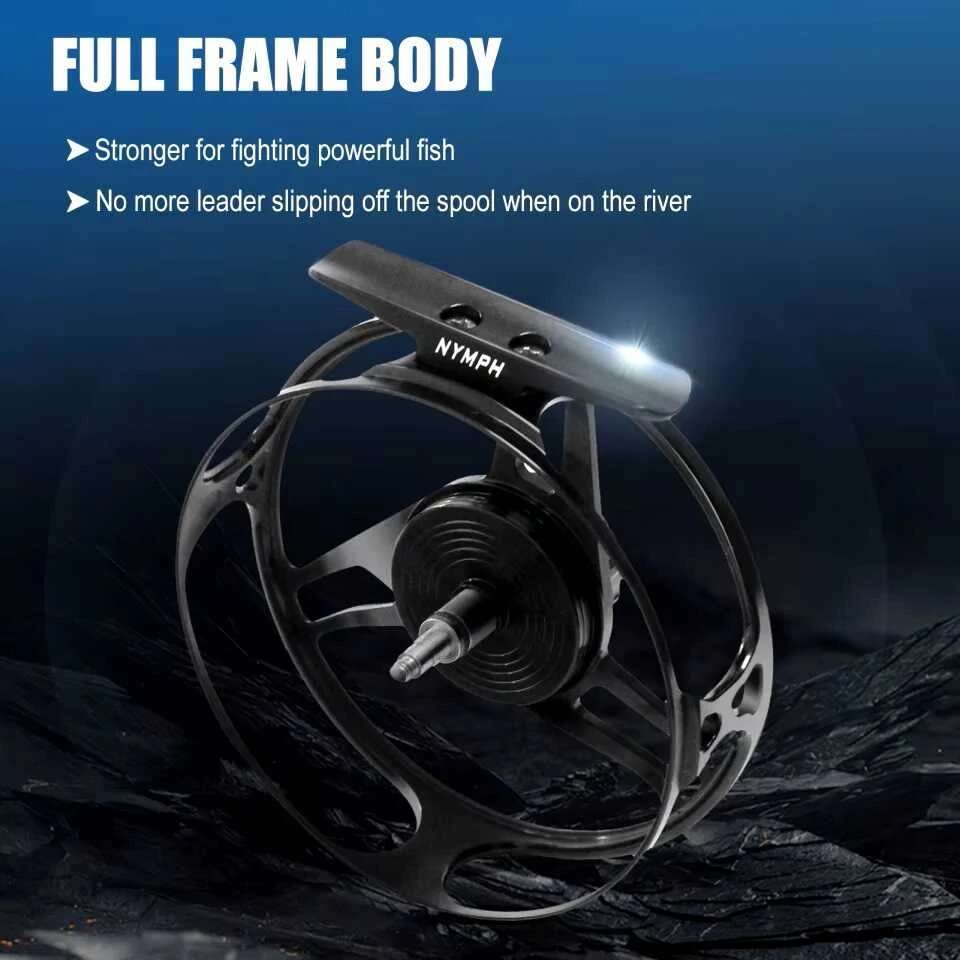 Muškařský naviják Maxcatch AVID PRO NYMPH Black 3/5