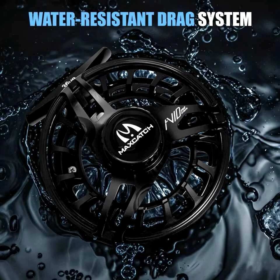 Muškařský naviják Maxcatch AVID PRO NYMPH Black 3/5