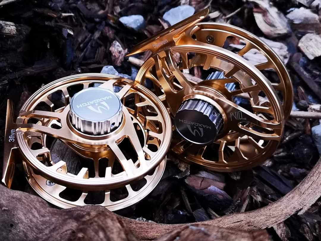 Muškařský naviják Maxcatch AVID PRO Rose Gold 3/5