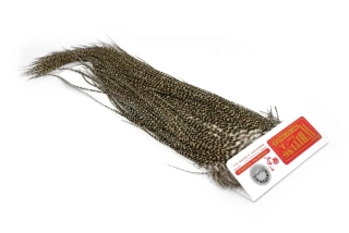Kohoutí sedlový skalp Whiting Platinum Saddle Grizzly