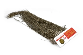 Kohoutí sedlový skalp Whiting Gold Saddle Grizzly