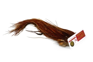 Kohoutí sedlový skalp Whiting Gold Saddle Brown