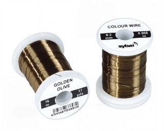 Barevný drátek Sybai Colour Wire Golden Olive