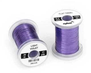 Plochá lametka Sybai Flat Tinsel 0,4mm Light Violet