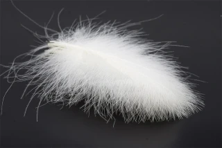 Troutline Hand Selected CDC 50 Feathers Pack White