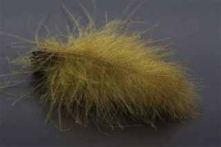 Troutline Hand Selected CDC 50 Feathers Pack Golden Olive