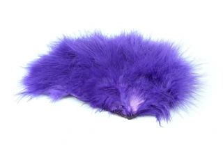 Whiting Super 'Bou White dyed Purple