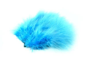 Whiting Super 'Bou White dyed Silver Dr. Blue