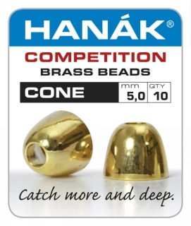 Hanák mosazné hlavičky Cone Heads 5mm