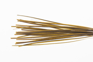 Troutline Hand Selected Stripped Peacock Quill Yellow