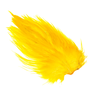 Kohoutí sedlový skalp Dyed Yellow