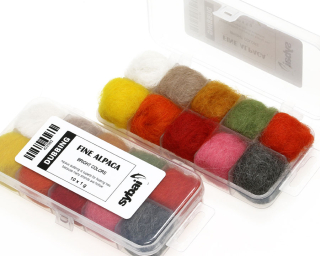 Sybai Fine Alpaca Dubbing Box Bright Colors