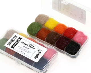 Sybai Fine Alpaca Blend Dubbing Box Mix Colors
