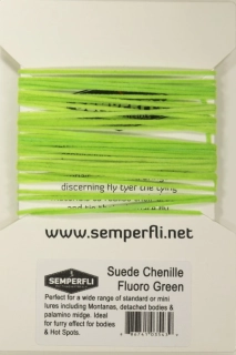 Semperfli Suede Chenille 1mm Fluoro Green