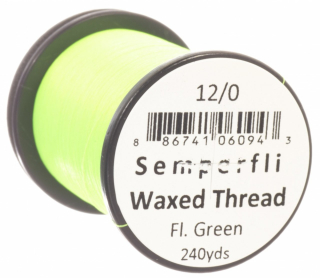 Semperfli Classic Waxed Thread 12/0 Fluoro Green