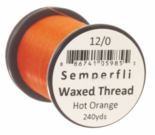 Semperfli Classic Waxed Thread 12/0 Hot Orange