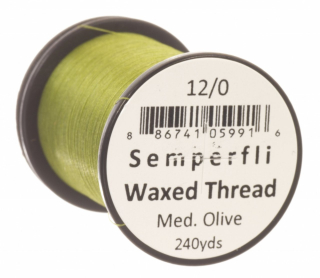 Semperfli Classic Waxed Thread 12/0 Medium Olive