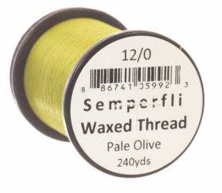 Semperfli Classic Waxed Thread 12/0 Pale Olive