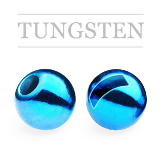 Knápek Kulička wolframová s drážkou METALLIC Light Blue