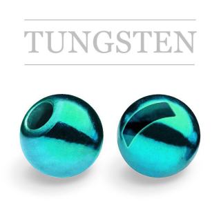 Knápek Kulička wolframová s drážkou METALLIC Aquamarine