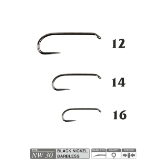 Muškařské háčky Traper Hikara NW30