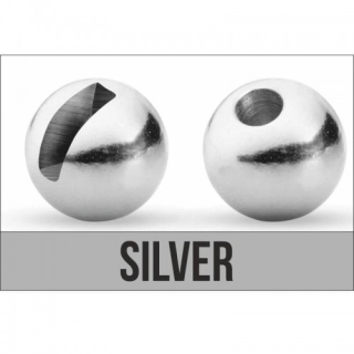 Traper Tungsten Bead Slotted Silver