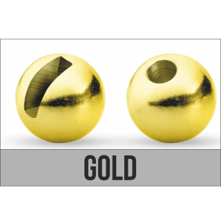 Traper Tungsten Bead Slotted Gold