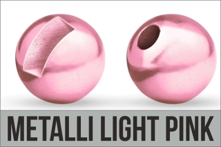 Traper Tungsten Bead Slotted Metallic Light Pink