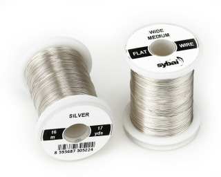 Sybai FLAT Colour Wire Medium Wide Silver