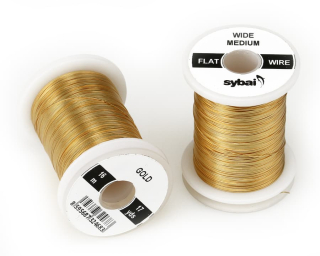 Sybai FLAT Colour Wire Medium Wide Gold