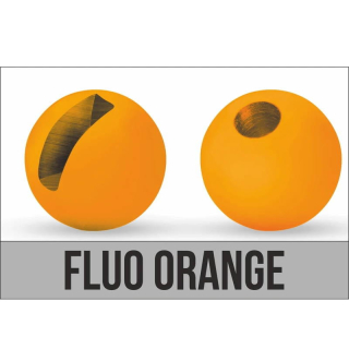 Traper Tungsten Bead Slotted Fluo Orange