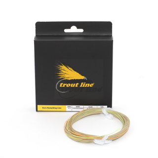 Troutline Euro Nymphing Line Light Olive with Orange/Green Tip