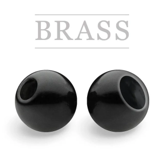 Knápek Brass Beads Regular Black 