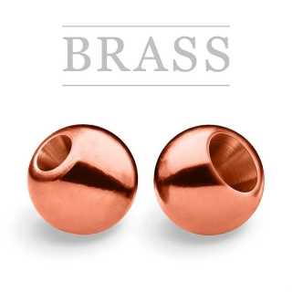 Knápek Brass Beads Regular Copper