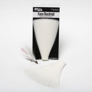Fish-Skull Faux Bucktail (152mm) Natural White